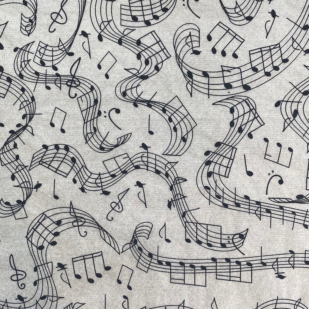 Music Notes - Underglaze Transfer Sheet