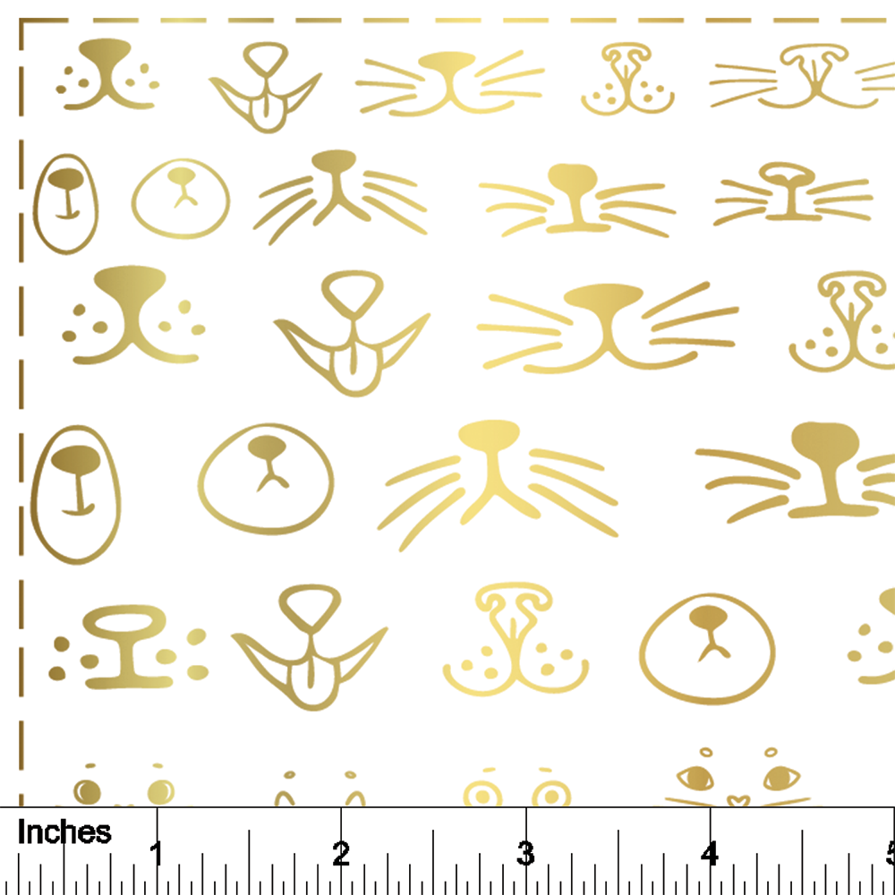 Whiskers - 24K GOLD - Overglaze Decal Sheet