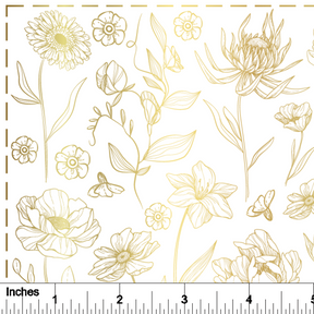 Wildflowers - 24K GOLD - Overglaze Decal Sheet