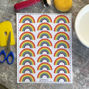 Rainbows - Overglaze Decal Sheet