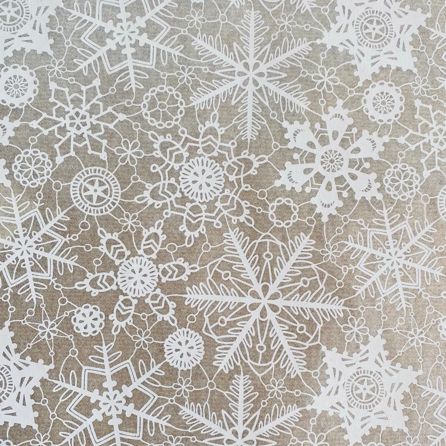 Snowflake Lace - Underglaze Transfer Sheet - You Choose Color