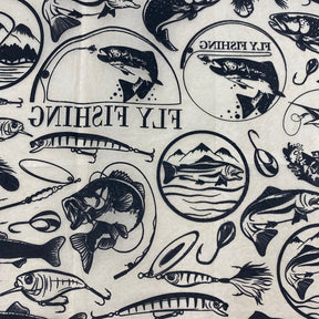 Fly Fishing - Underglaze Transfer Sheet - Black