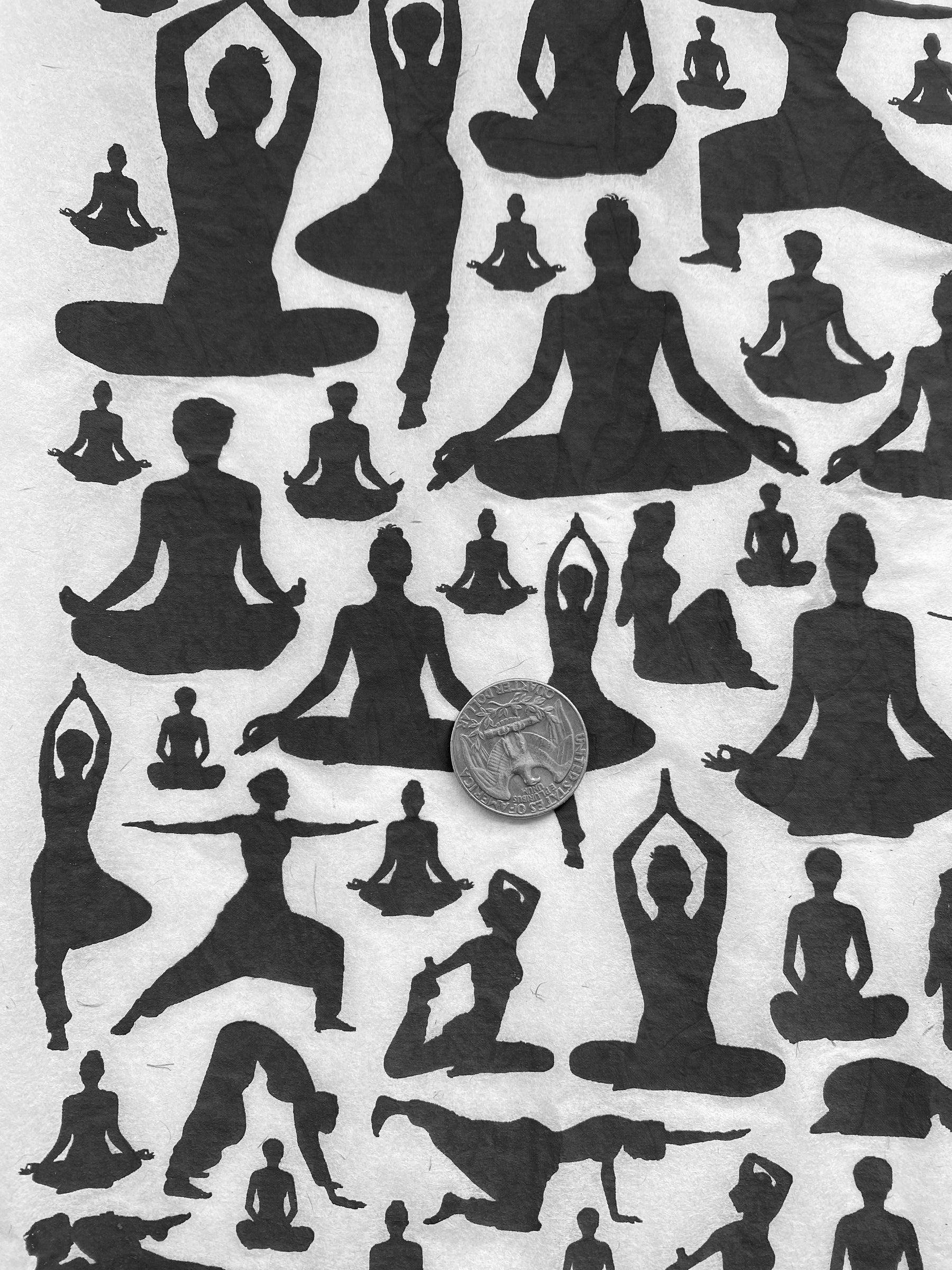 Yoga - Underglaze Transfer Sheet - Black