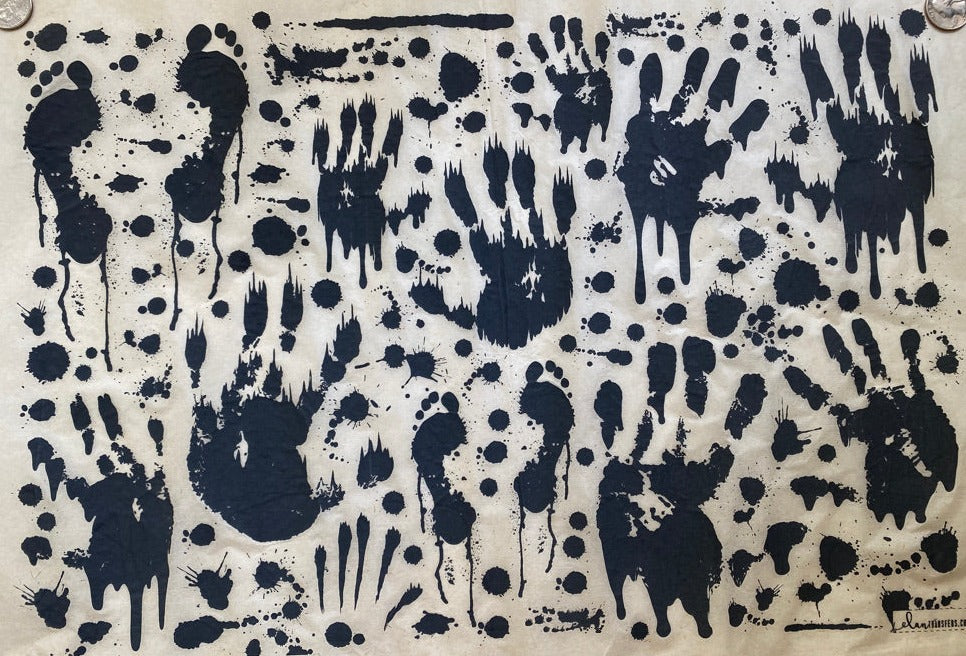 Blood Splatter - Underglaze Transfer Sheet - You Choose Color