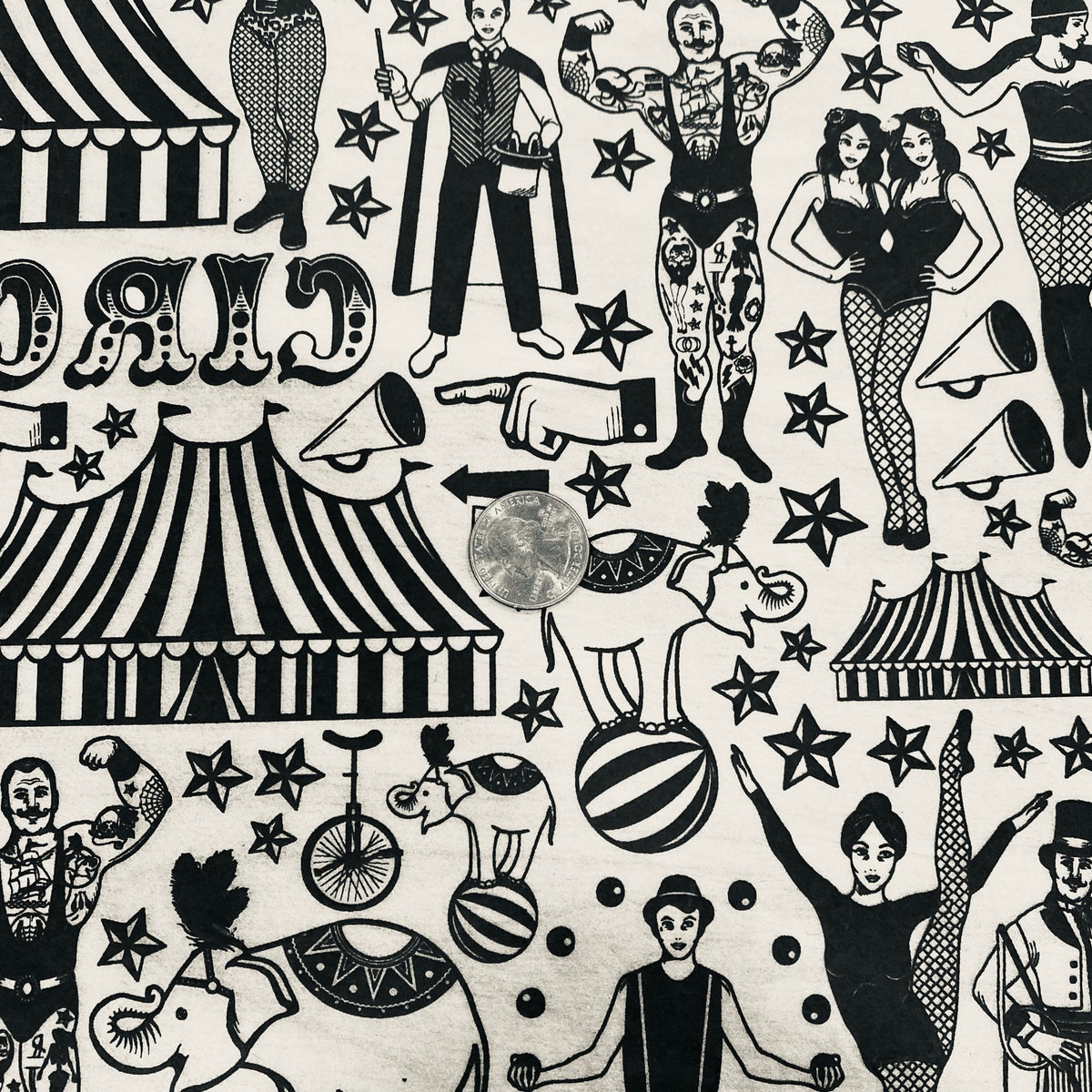 Circus - Underglaze Transfer Sheet - Black