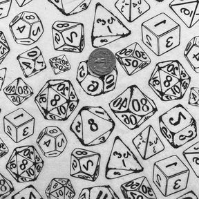 RPG Dice - Underglaze Transfer Sheet - Black