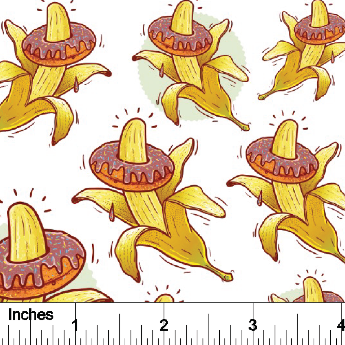 Donuts and Bananas - Overglaze Decal Sheet