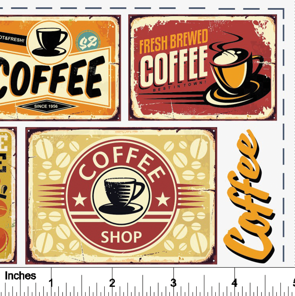 Coffee Posters - Overglaze Decal Sheet