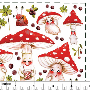 Mushroom Faces - Overglaze Decal Sheet