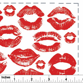 Lips - Overglaze Decal Sheet