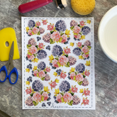 Hydrangea Bouquet - Overglaze Decal Sheet