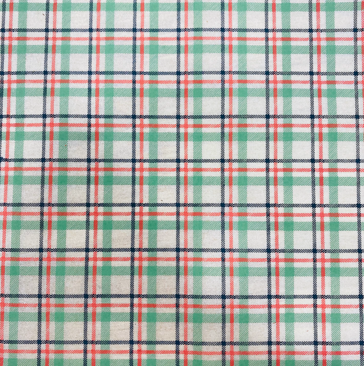 Holiday Plaid - Underglaze Transfer Sheet - Green / Red / Black