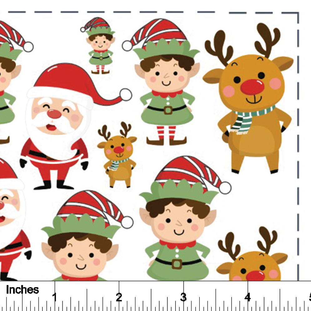 Santa and Friends - Overglaze Decal Sheet