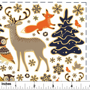 Winter Animals - Overglaze Decal Sheet