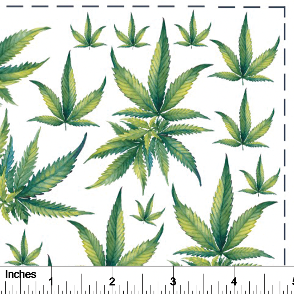 Cannabis Watercolor - Overglaze Decal Sheet