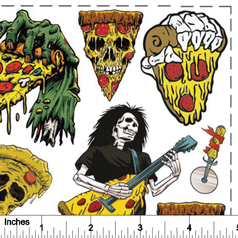 Horror Pizza - Overglaze Decal Sheet