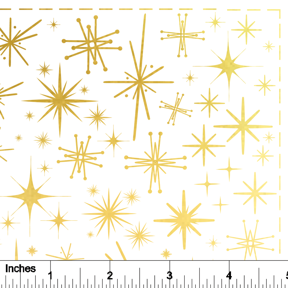 Retro Stars - 24K GOLD - Overglaze Decal Sheet