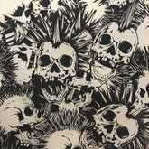 Mohawk Skull - Underglaze Transfer Sheet