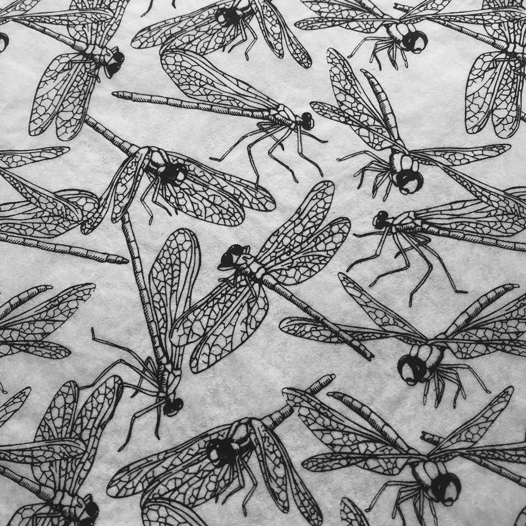Dragonflies - Underglaze Transfer Sheet - Black