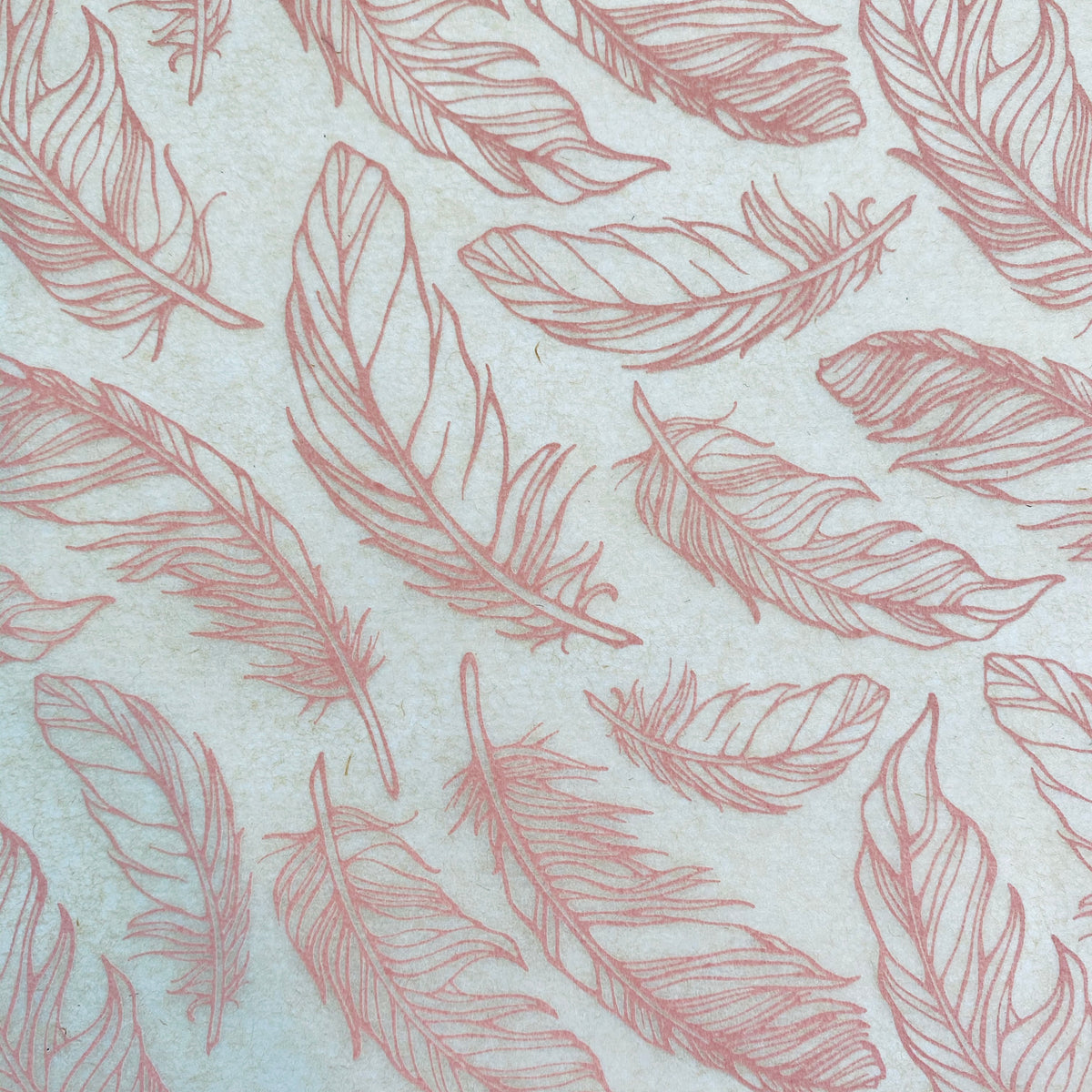 Feathers - Underglaze Transfer Sheet - You Choose Color