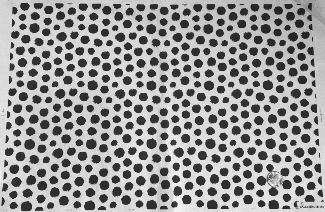 Polka Dots - Underglaze Transfer Sheet - You Choose Color